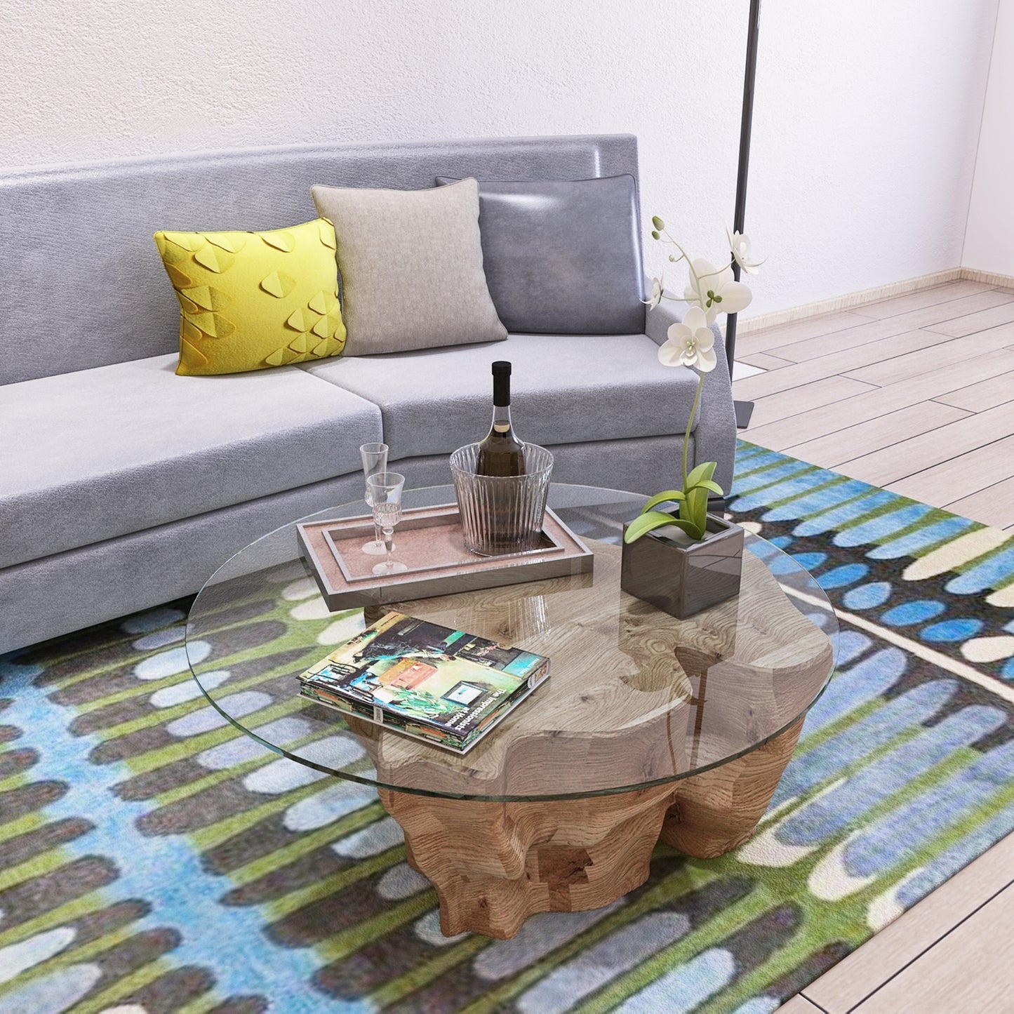 US Local 36 Round Tempered Glass Table Top 1 4 Thick Flat Polished Edge Clear