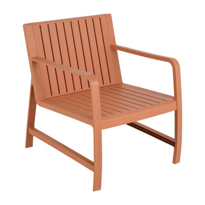 US Local 2-Piece Indoo Outdoor Furniture Set 1 Chairs & 1 Coffee Tables Waterproof PP Material - Easy Assembly Patio Conversation Set