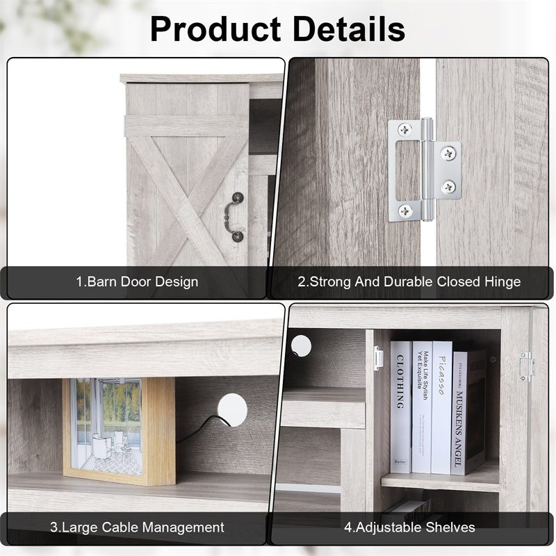 US Local Vintage Home Living Room Wooden TV Cabinet