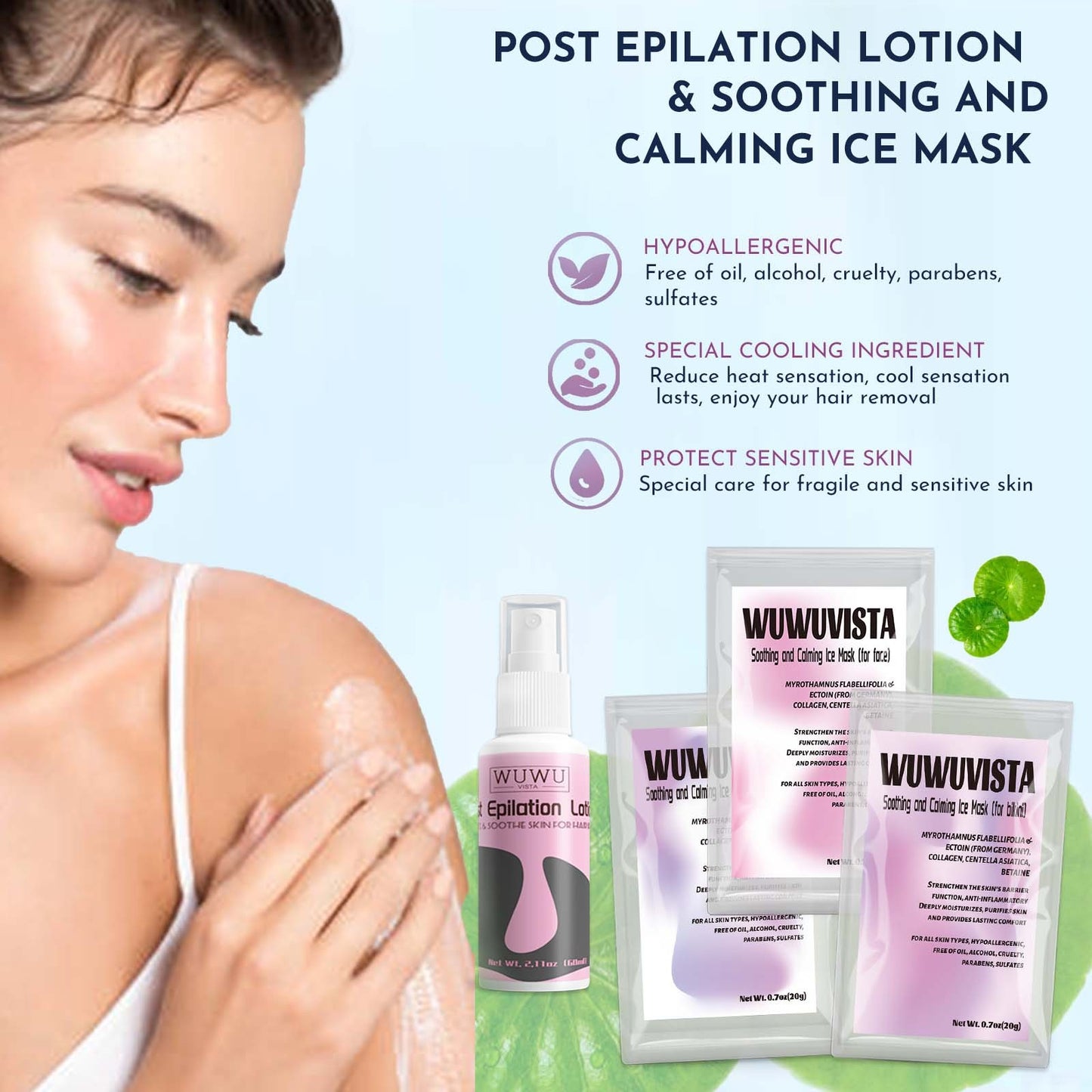 US Local Waxing Kit WUWUVISTA 69 Items Hair Removal Wax Kit With Wax Warmer Waxing Beads For Face, Brazilian, Full Body, Bikini, Sensitiive Skin Skin Suitable For Plugs Of American, European Specification