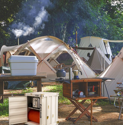 US Local Industrial Style Shipping Container Storage Cabinet Side Table End Table