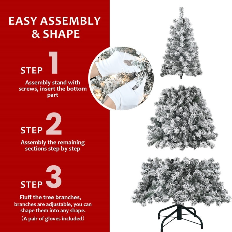US Local PVC, Christmas Tree, Christmas Decorations,  With Lights