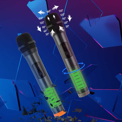 US Local 12in 60W LED Spectrum Light Bluetooth Remote Control Rod Speaker