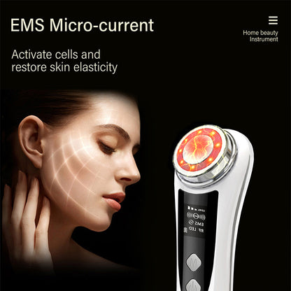 US Local RF & EMS Multi Functional Beauty Devices With Red Blue Light Therapy, Deep Cleansing On Skin Care Tools