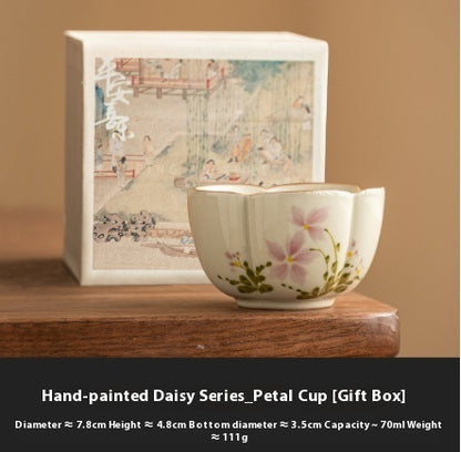 Little Daisy Petals Master Household Kung Fu Tea Cup