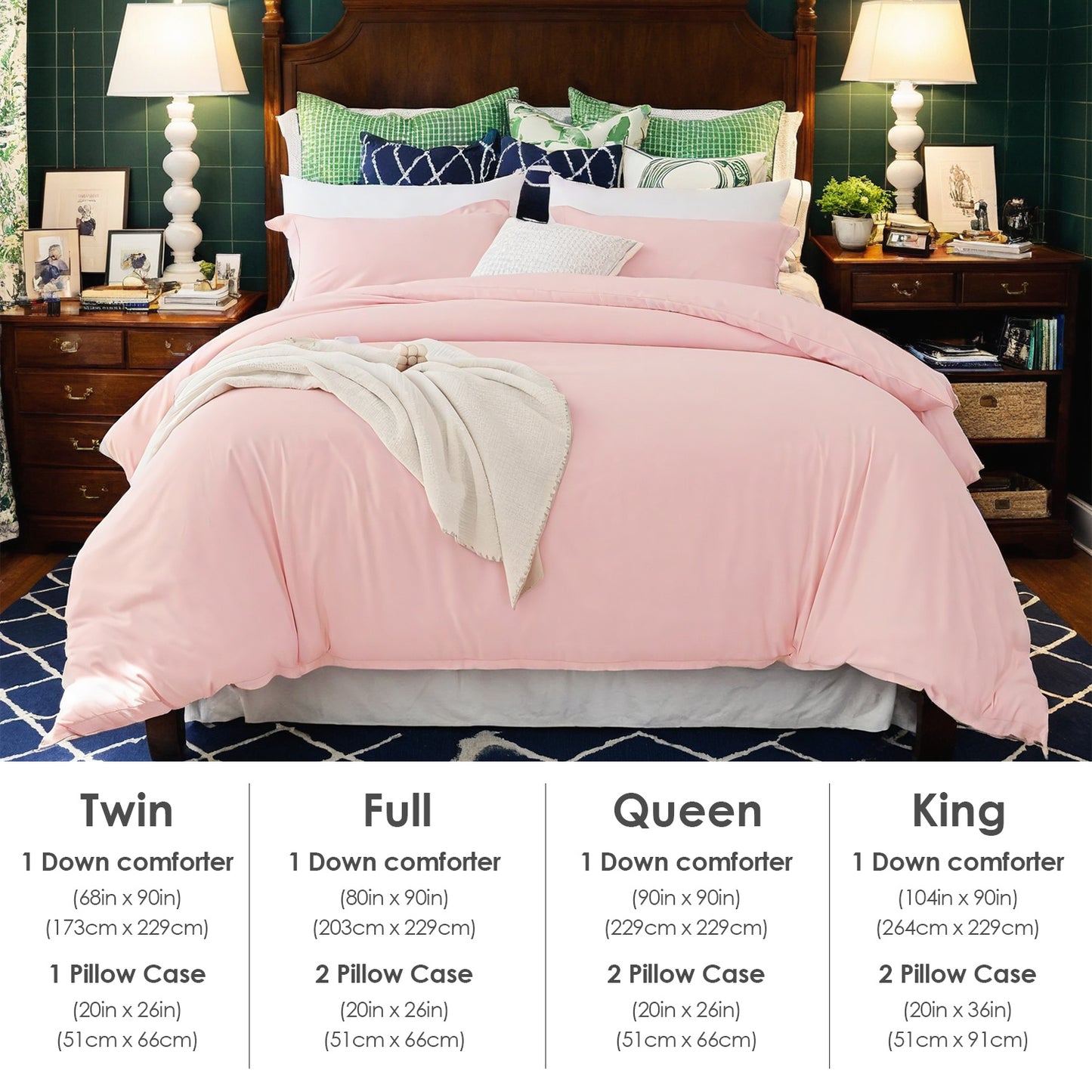 US Local This High-quality White And Pink Oversized Solid Color Duvet Cover Set Includes One Duvet Cover And Two Pillowcases. Its Universally Appealing Design Creates A Warm And Cozy Atmosphere For Any Campus