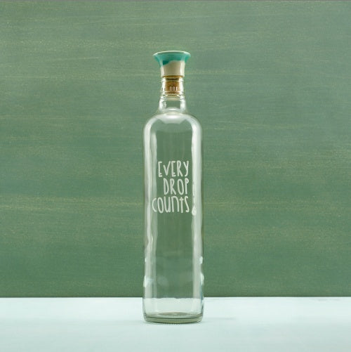 US Local Drop Glass Water Bottle With Ceramic Stopper