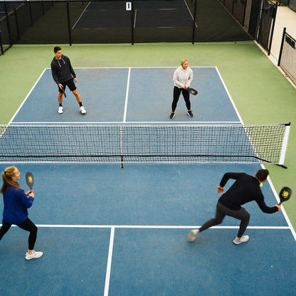 US Local 1 Set Portable Pickleball Net Set 22ft Regulation Size Net Pickle Ball Net System With 4 Pickleballs 4 Paddles Carrying Bag For Driveway Yard