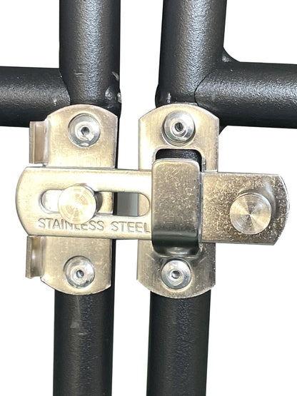 US Local Metal Garden Arch With Doors, Arbor Trellis For Climbing Plants, Outdoor Wedding