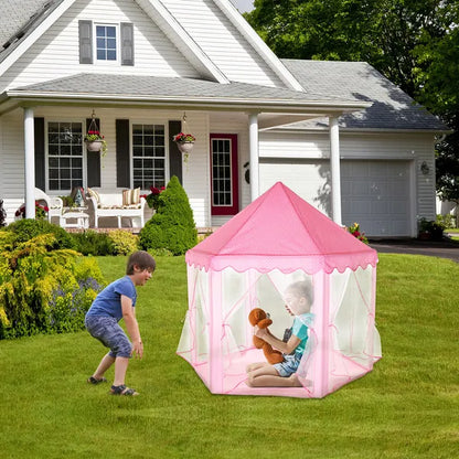 US Local Kids Play Tents Princess For Girls Princess Castle Children Playhouse Indoor Outdoor Use