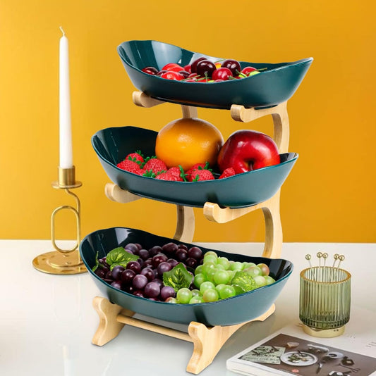 US Local Wooden Fruit Bowl Rack