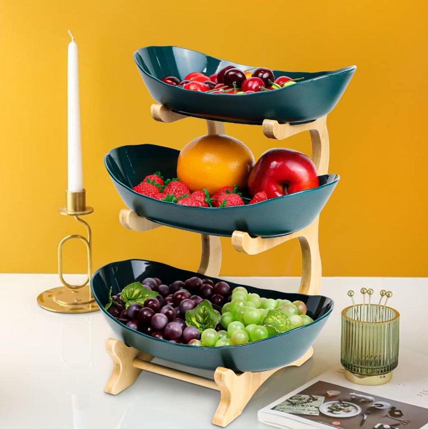US Local Wooden Fruit Bowl Rack