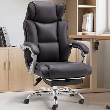 US Local Office Desk Chair With Foot Rest Tall And Big 300LB