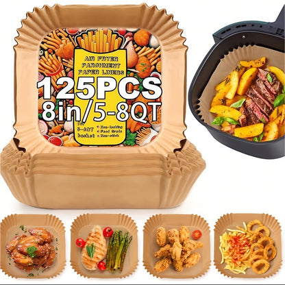 US Local 125 Pieces Of Air Fryer Baking Paper