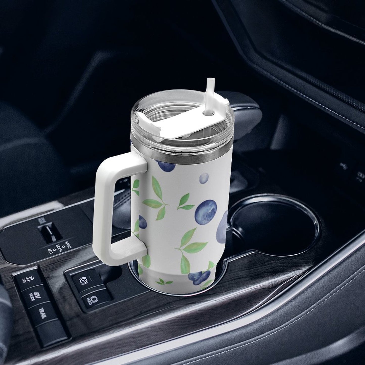 PHDT00132 POD US Local Tumbler 40 oz Large Capacity Car Cup Blueberry