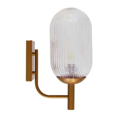 US Local Dewdrop Wall Lamp - Bronze And Clear