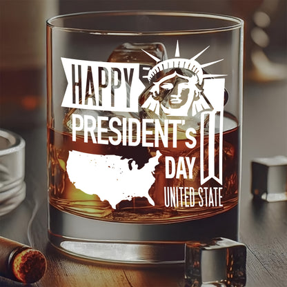 Presidents Day Mothers Day Whiskey Glass