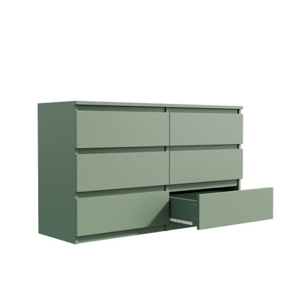 US Local Green Large 6-drawer Cabinet Dressing Table
