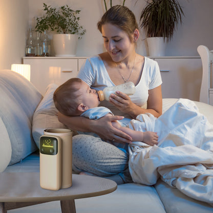 US Local 1 Pc Portable Bottle Warmer With Night Light On The Go Baby Milk Warmer Milk Formula Warmer For Home Travel With 6 Heating Levels