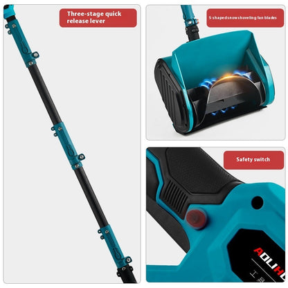 US Local Small Household Portable Brushless Lithium Snow Sweeper