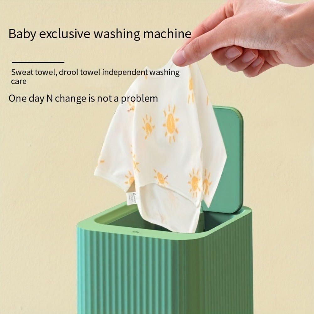 US Local Random Color Fully Automatic Mini Washing Machine Baby Clothes Underwear Small Washing Machine Dormitory Socks Washing Machine
