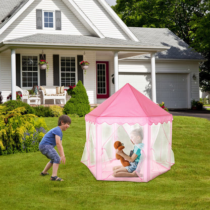 US Local 1Pc Kids Play Tents Princess For Girls Princess Castle Children Playhouse Indoor Outdoor Use With Carry Case