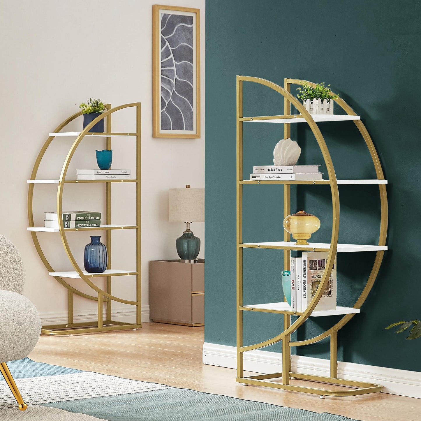 US Local 4-Tier Home Office Open Bookshelf