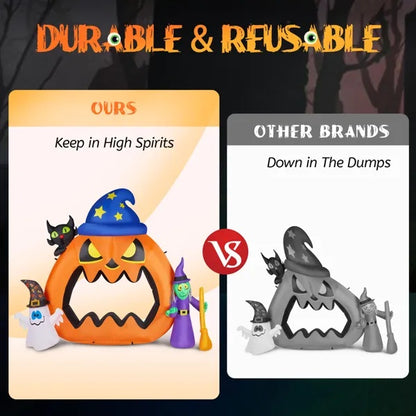 US Local 6.9ft Pumpkin Inflatable Halloween Decoration