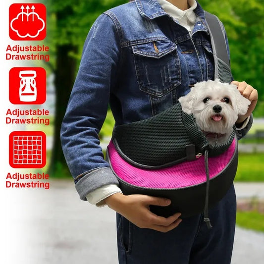 US Local Pet Carrier For Dogs Cats Hand Free Sling Adjustable Padded Strap Tote