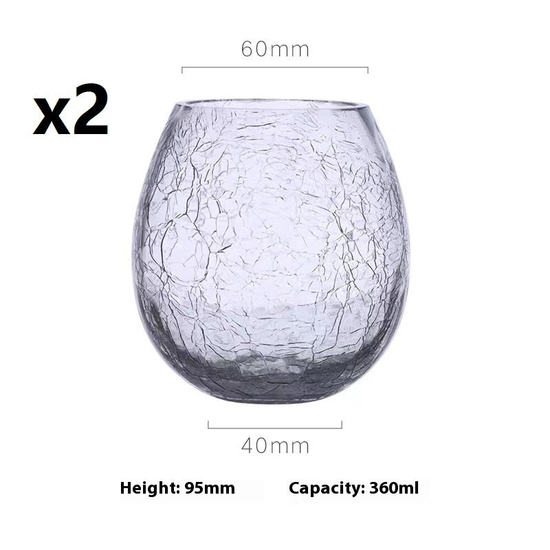 Modern Minimalist Good-looking Ice Crack Glass