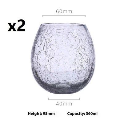 Modern Minimalist Good-looking Ice Crack Glass