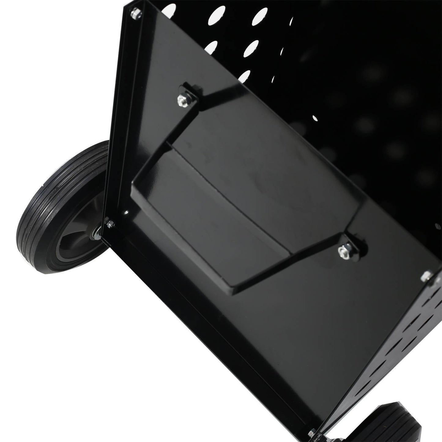 US Local Firewood Cart Fireplace Log Rolling Cart Wood Rack Outdoor Rolling Cart