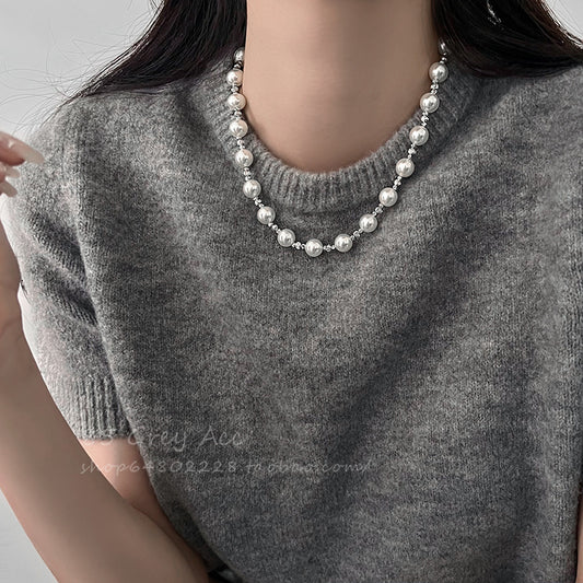 Women's Special-interest Design Light Luxury High-grade Clavicle Chain Temperament Autumnwinter Sweater Chain