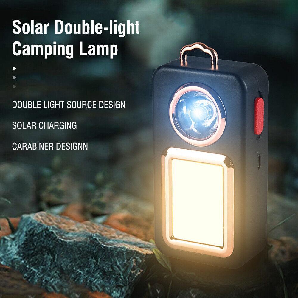 US Local Solar Portable Camping Lantern, Tent Lantern, Rechargeable Hiking Lantern