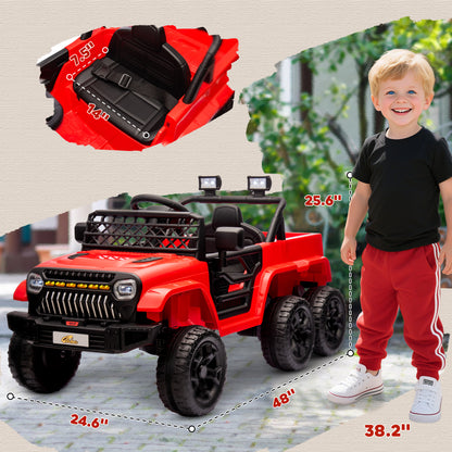 US Local 12V 4x4 Kids Electric Car w/ 2WD/4WD Switchable