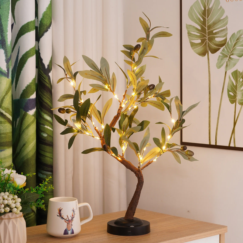 Thanksgiving Maple Leaf Tree Lamp Decorative Creative