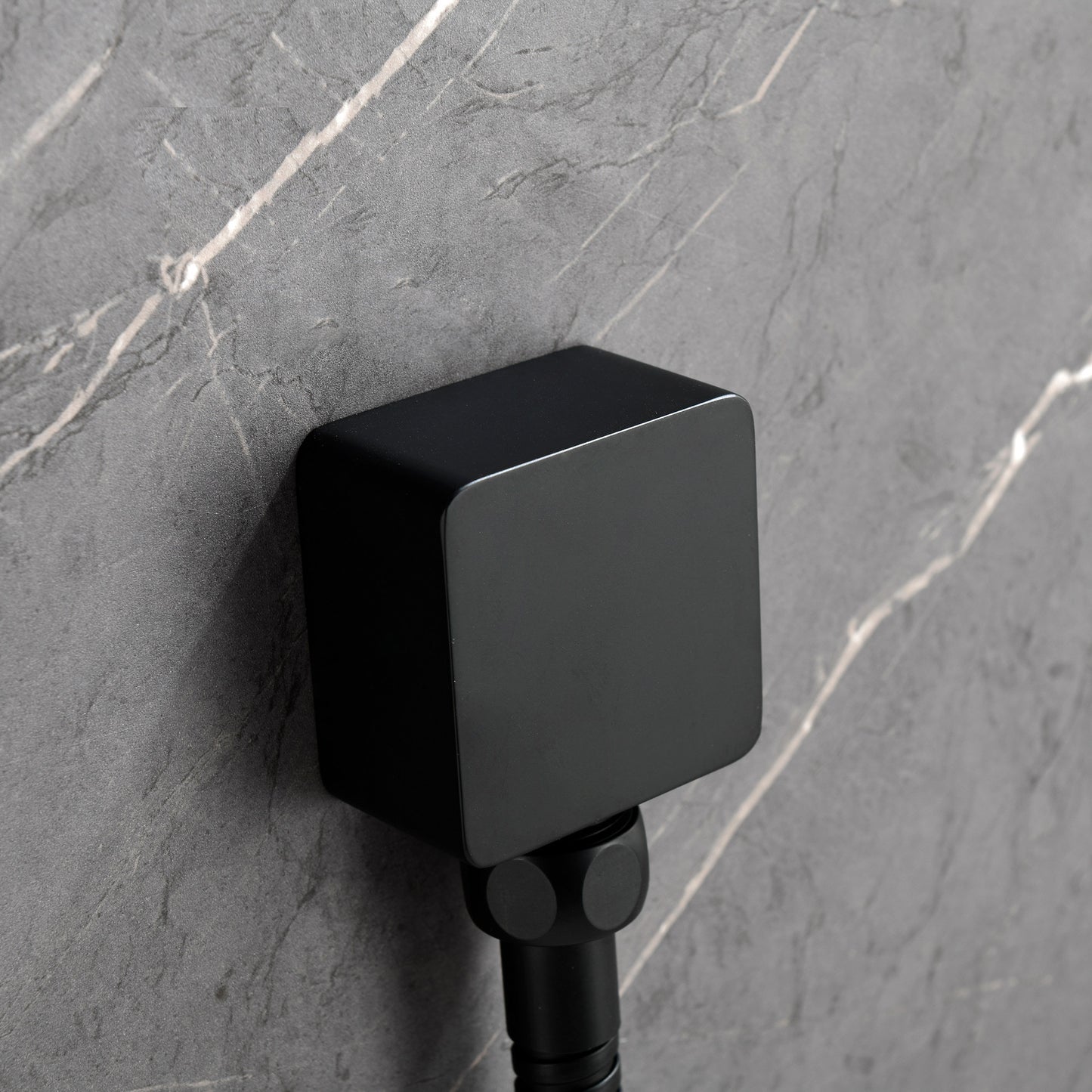 US Local Shower System With Shower Head, Hand-held Shower, Slide Bar, Spray, Shower Arm, Hose, Valve Trim And Lever Handle