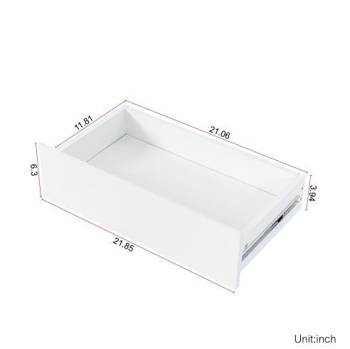 US Local 63W Large Kitchen Hutch Cabinet, Freestanding Pantry Cabinets Storage Kitchen Cupboard With 4 Doors, 4 Drawers & Microwave Shelf, White