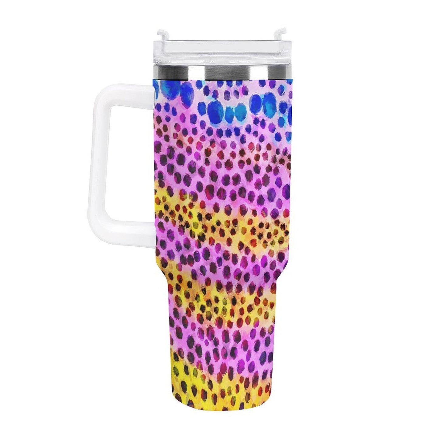 PHDT00399 POD US Local Tumbler 40 oz Large Capacity Car Cup Leopard