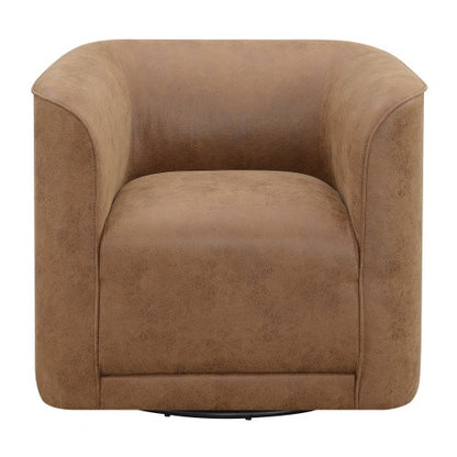 US Local Wallace Bay Brella Brown Swivel Accent Chair