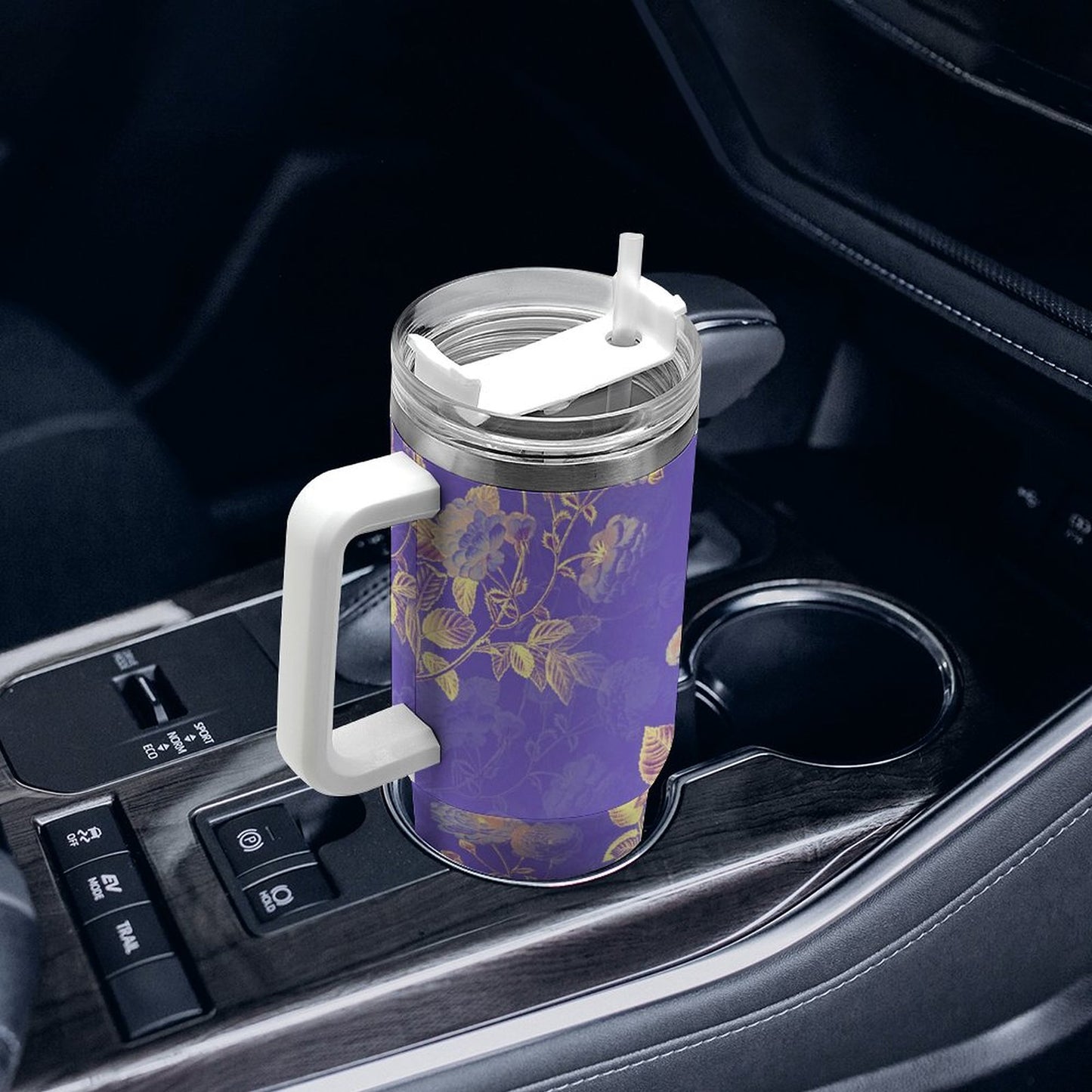 PHDT00119 POD US Local Tumbler 40 oz Large Capacity Car Cup Flowers