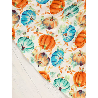 Toddler Baby Child Girl Pumpkin Smocked Dress Fall Thanksgiving Halloween Embroidered Princess Party Dresses Kids Fall Outfits Clothes