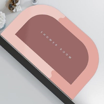 Bathroom Absorbent Rug Mat Rubber Quick-drying