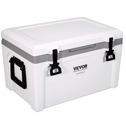 US Local Insulated Portable Cooler, 52 Qt, Holds 50 Cans, Ice Retention Hard Cooler With Heavy Duty Handle, Ice Chest Lunch Box For Camping, Beach, Picnic, Travel, Outdoor, Keeps Cool For Up To 6 Days