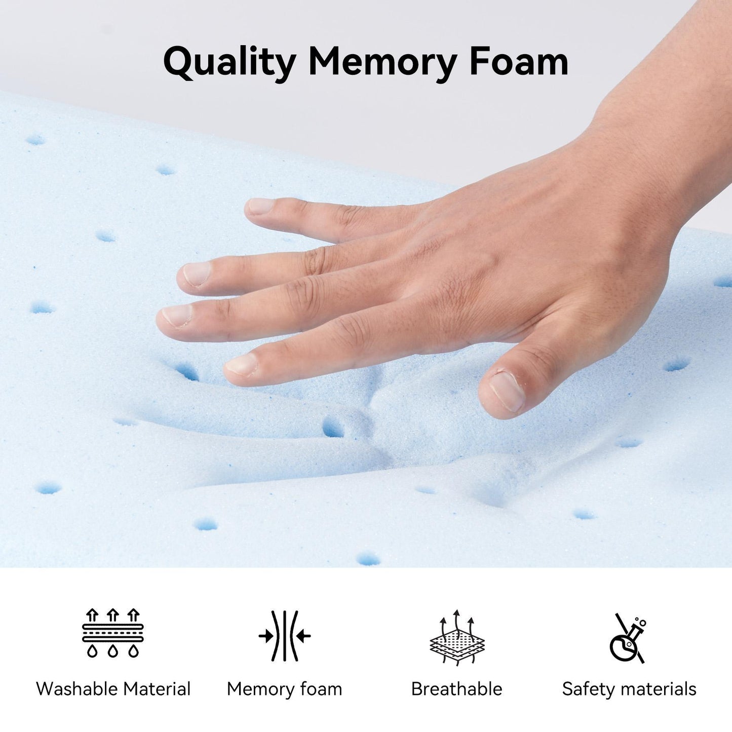 US Local Bread Pillow - Ultra-soft Memory Foam, Slow Rebound Fits The Cervical Spine, A Must-have For Side Sleeping Without Ear Pressure