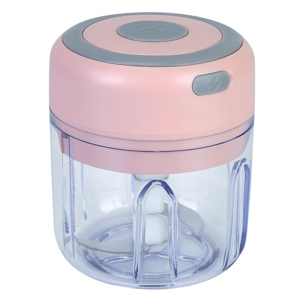 US Local Mini Electric Garlic Chopper 8.45OZ Cordless Garlic Mincer Food Chopper Rechargeable Food Blender Chili Nut Onion Pepper Meat Ginger Food