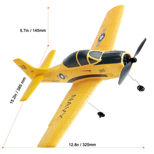 US Local VEVOR RC Airplane Trainer  EPP Foam RC Plane Toy 2.4 GHz Remote Control