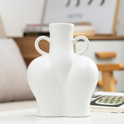 US Local Artificial Human Body Art Vase  Arrangement Hydroponic Flower Plant