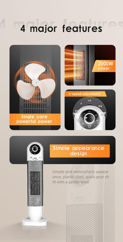 US Local 2000W Six-speed Adjustable Indoor Heater, The Best Choice For Home Use