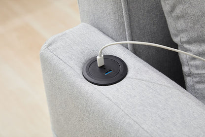 US Loccal Futon Chair Bed Convertible Chair 3-in-1 Pull Out Sleeper Chair Beds With USB Ports,Wear-resistant And Anti-scratch, Armchair Bed Sleeper For Living Room